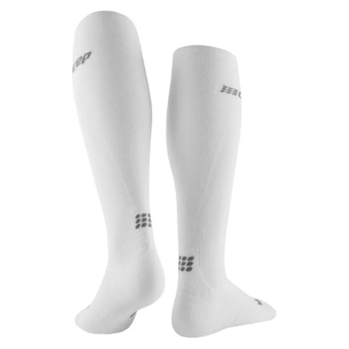 CEP Chaussettes|Chaussettes Running^Ultralight Tall Compression Socks Blanc