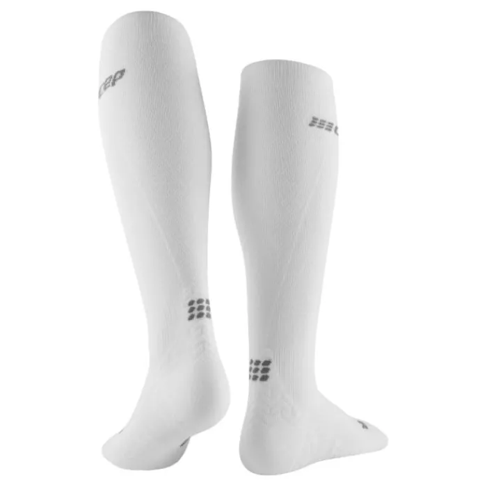 CEP Chaussettes|Chaussettes Running^Ultralight Tall Compression Socks Blanc