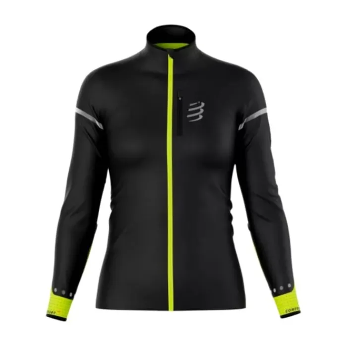 Compressport Veste Running^Hurricane Windproof Jacket Flash Noir