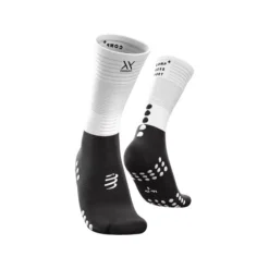 Compressport Chaussettes|Chaussettes Running^Mid Compression Socks Blanc
