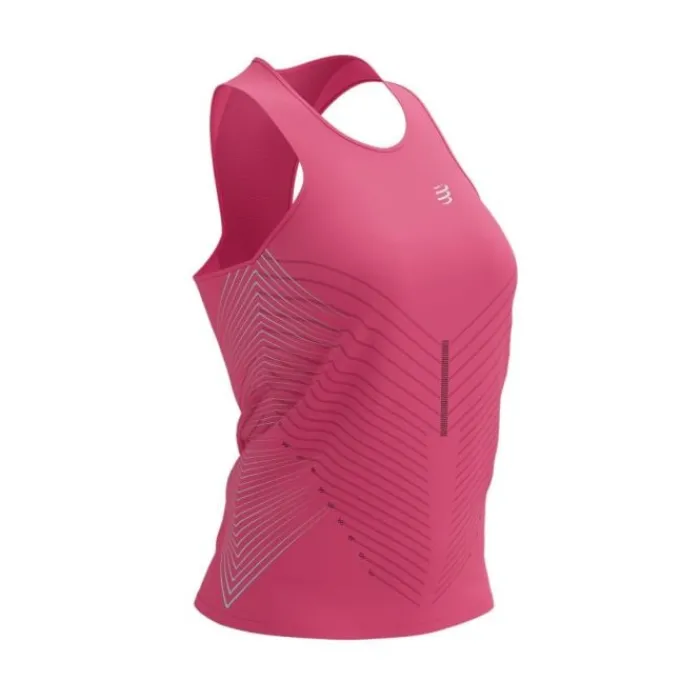 Compressport T-shirt Et Manches Longues Running^Performance Singlet Rose