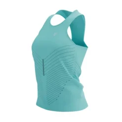 Compressport T-shirt Et Manches Longues Running^Performance Singlet Bleu