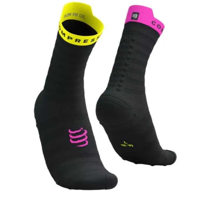 Compressport Chaussettes|Chaussettes Running^Pro Racing Socks v4.0 Ultralight Run High Noir