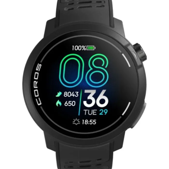 Coros Montres Course À Pied^Pace Pro (Silicone Band) Noir