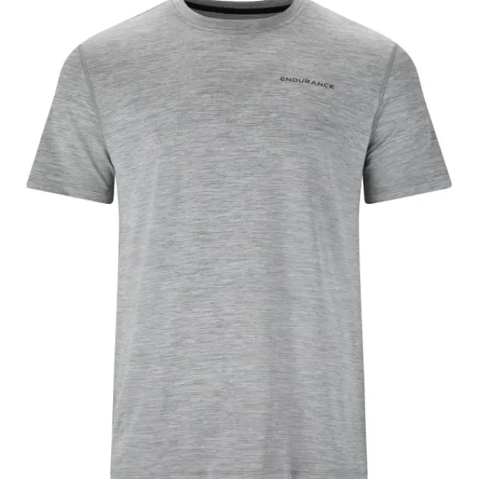 Endurance T-shirt Et Manches Longues Running^Abdon Melange Short Sleeve Tee Gris