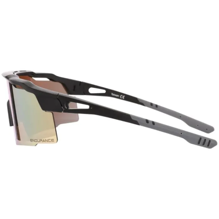 Endurance Lunettes De Running^Alberto Half-Frame Sports Glass Noir