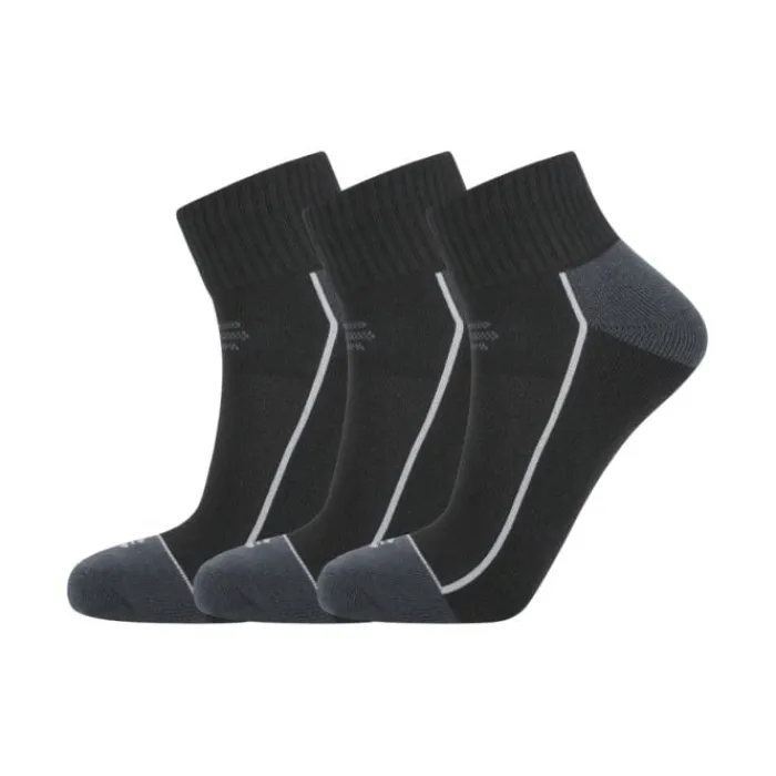 Endurance Chaussettes|Chaussettes Running^Avery Quarter Socks 3-Pack Noir