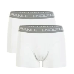 Endurance Sous Vetement Sport^Brighton Bamboo Boxers 2-Pack Blanc