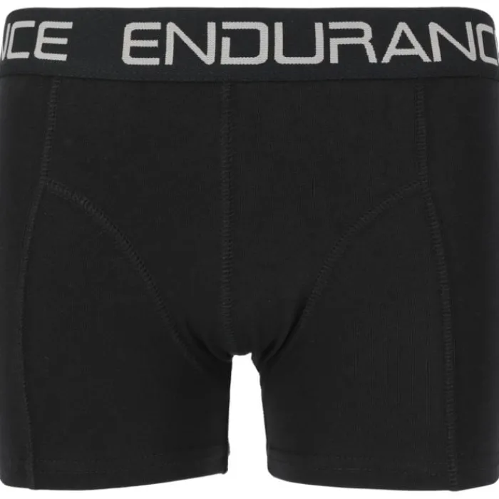 Endurance Sous Vetement Sport^Burke Boxer Shorts 4-Pack Noir