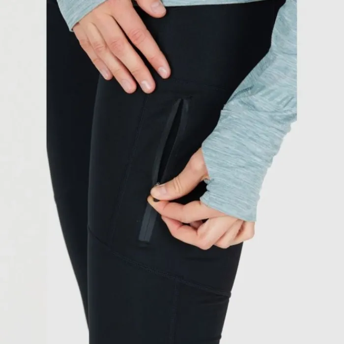 Endurance Collant Et Pantalon Running^Elinor Windblock Tights Noir