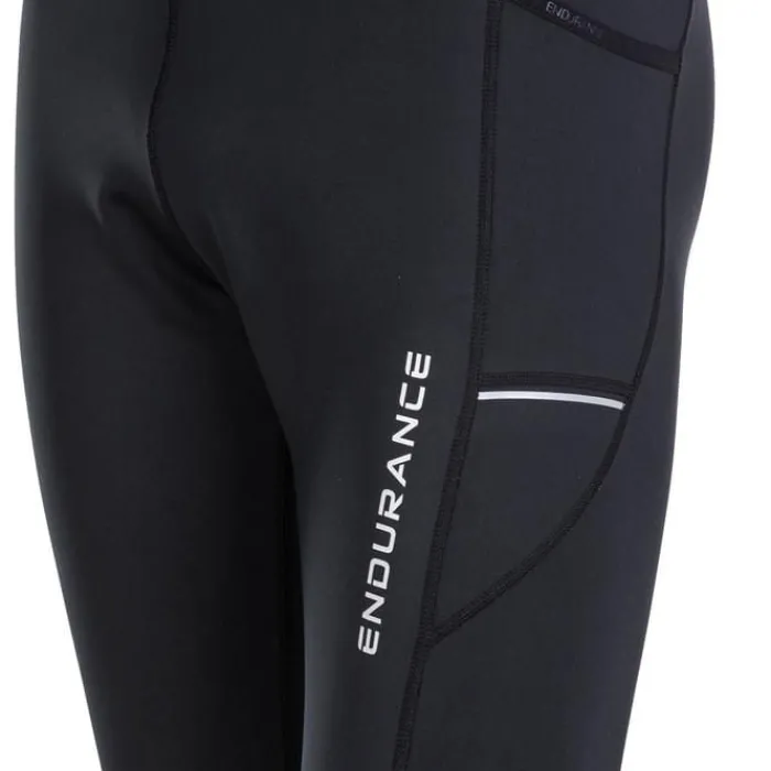 Endurance Collant Et Pantalon Running^Energy Windblock Tights Noir