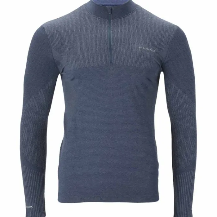 Endurance T-shirt Et Manches Longues Running^Jaro Seamless Midlayer Bleu