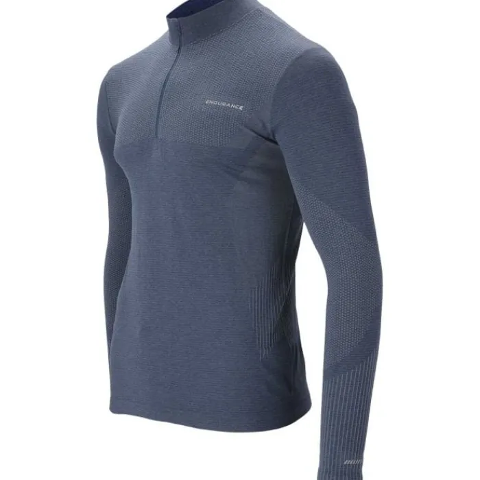 Endurance T-shirt Et Manches Longues Running^Jaro Seamless Midlayer Bleu