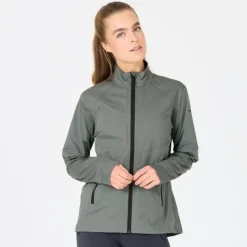 Endurance Veste Running^Kommy Waterproof Jacket Vert