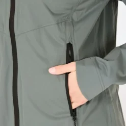Endurance Veste Running^Kommy Waterproof Jacket Vert
