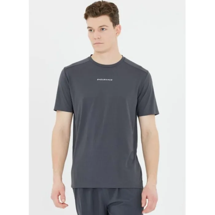 Endurance T-shirt Et Manches Longues Running^Loker Short Sleeve Tee Bleu