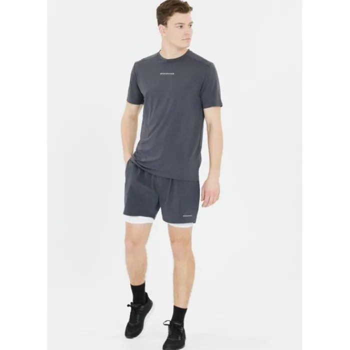 Endurance T-shirt Et Manches Longues Running^Loker Short Sleeve Tee Bleu