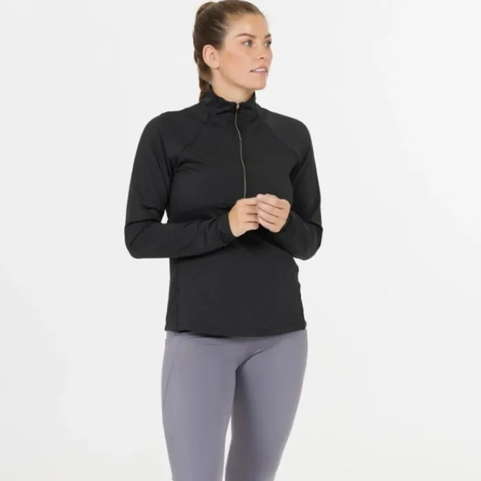 Endurance T-shirt Et Manches Longues Running^Lucile Midlayer Noir