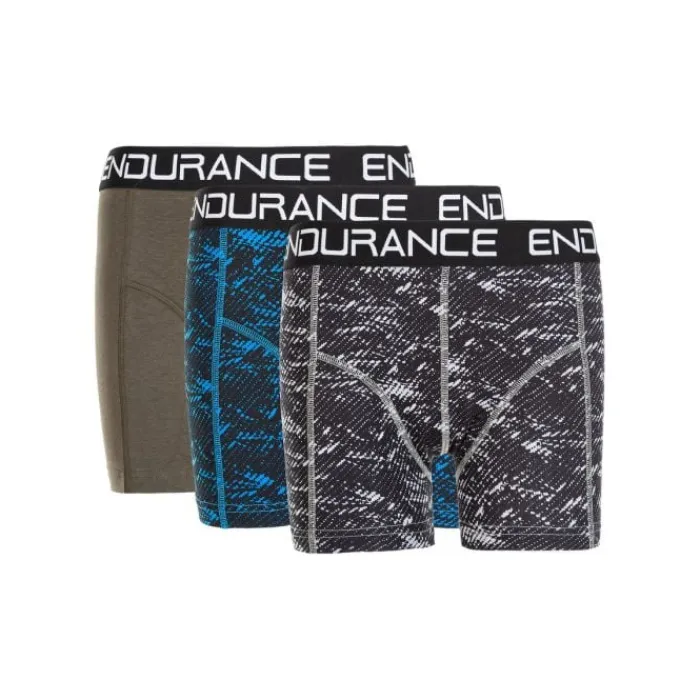 Endurance Sous Vetement Sport^Olpino Boxer Shorts 3-Pack Bleu