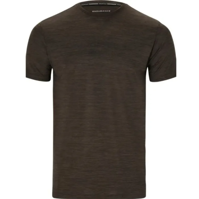 Endurance T-shirt Et Manches Longues Running^Portofino S/S performance Tee Marron