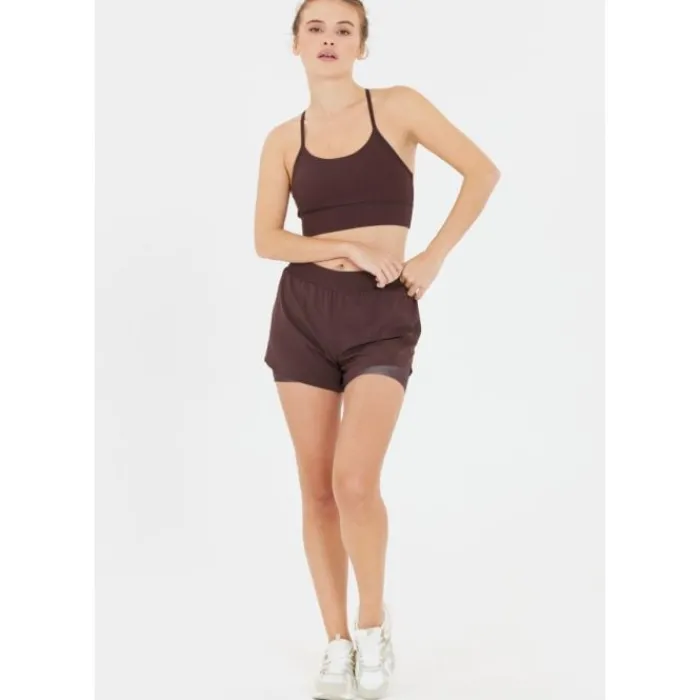 Endurance Short Running^Val 2-in-1 Shorts Rouge