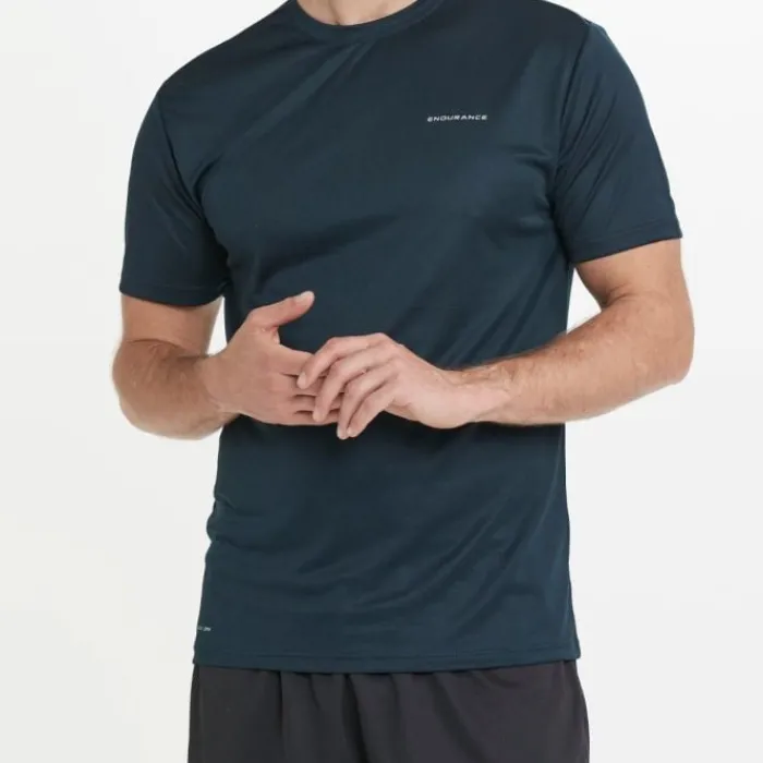 Endurance T-shirt Et Manches Longues Running^Vernon V2 Performance S/S Tee Bleu