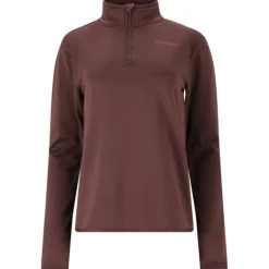 Endurance T-shirt Et Manches Longues Running^Vironic Waffle Melange Midlayer Rouge