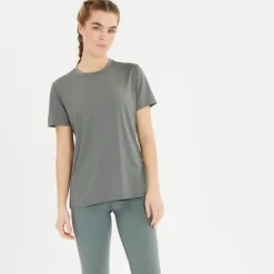 Endurance T-shirt Et Manches Longues Running^Yonan Performance S/S Tee Gris