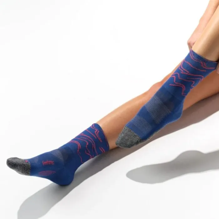 Feetures Chaussettes|Chaussettes Running^Elite Ultra Light Mini Crew Bleu