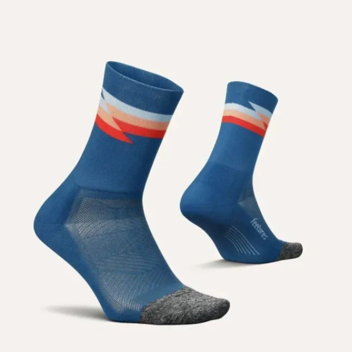 Feetures Chaussettes|Chaussettes Running^Elite Ultra Light Mini Crew Bleu
