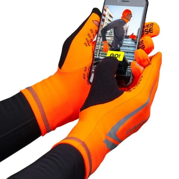 GripGrab Gants|Bonnets, Gants, Casquettes, Etc.^Running Expert Hi-Vis Winter Glove Orange