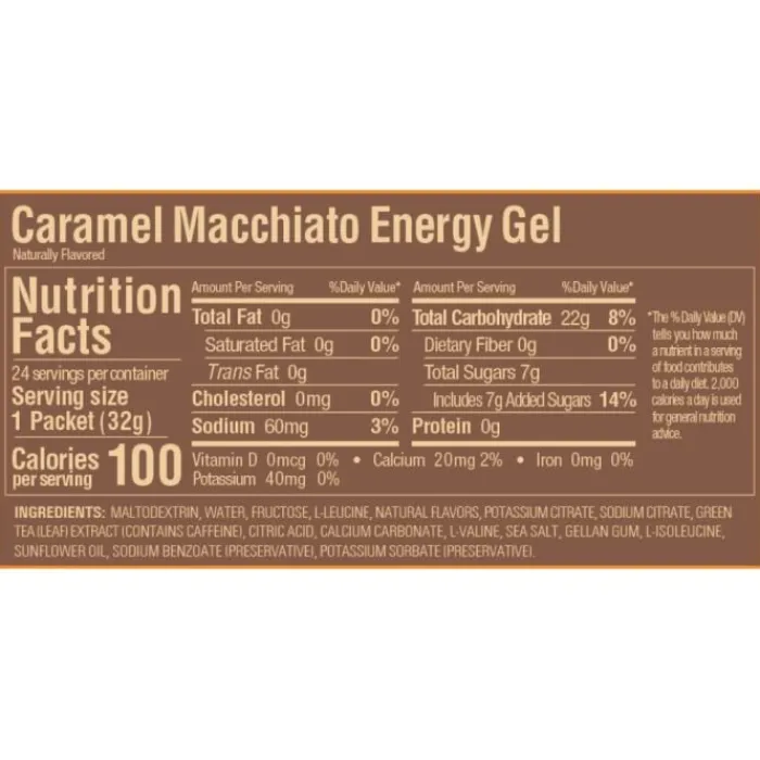 GU Energy Nutrition Sportive^Gel Caffeine (Caramel Macchiato)
