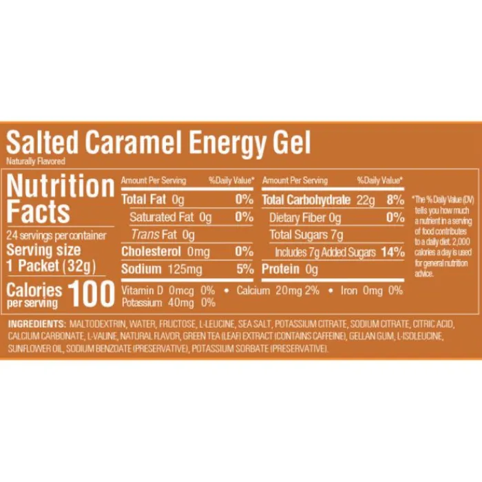 GU Energy Nutrition Sportive^Gel Caffeine (Salted Caramel)