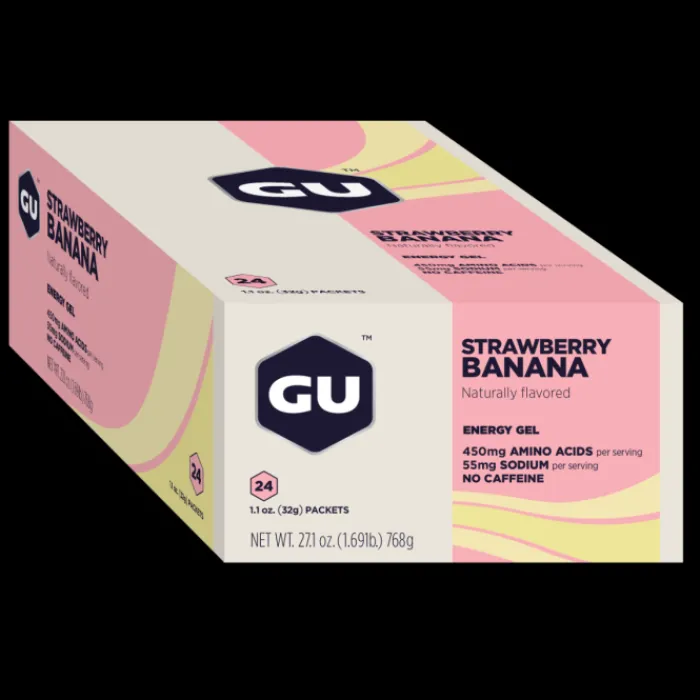 GU Energy Nutrition Sportive^Gel 24x32g (Strawberry Banana)