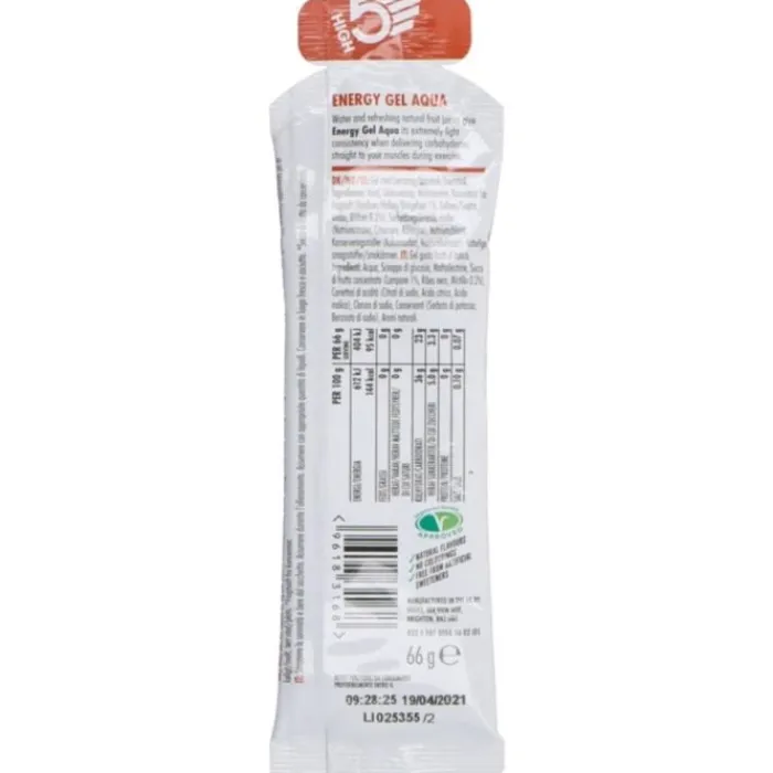 High5 Nutrition Sportive^Energy Aqua Gel Berry 66g Blanc
