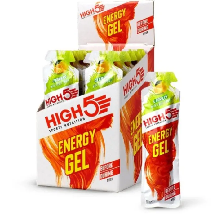 High5 Nutrition Sportive^Energy Gel Citrus - Box 20x40g Blanc