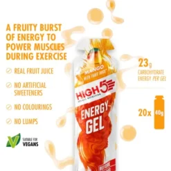High5 Nutrition Sportive^Energy Gel Mango - Box 20x40g Blanc
