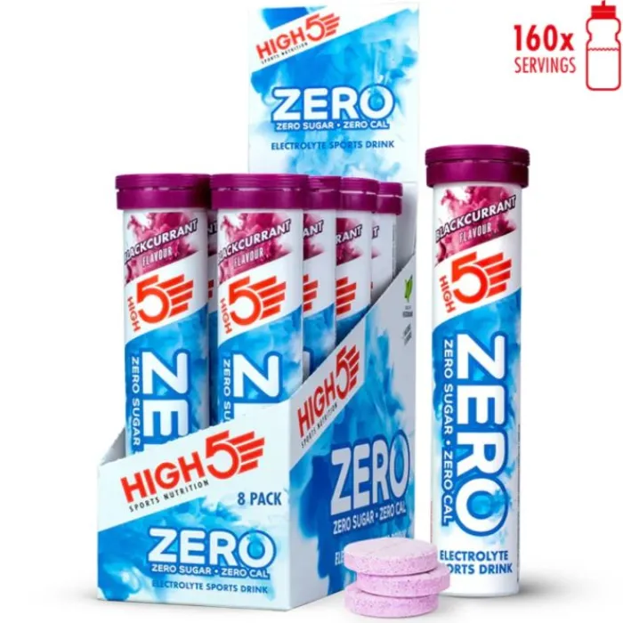 High5 Nutrition Sportive^Zero Blackcurrent - Box 8x20 Tabs Blanc