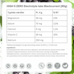 High5 Nutrition Sportive^Zero Blackcurrent - Box 8x20 Tabs Blanc