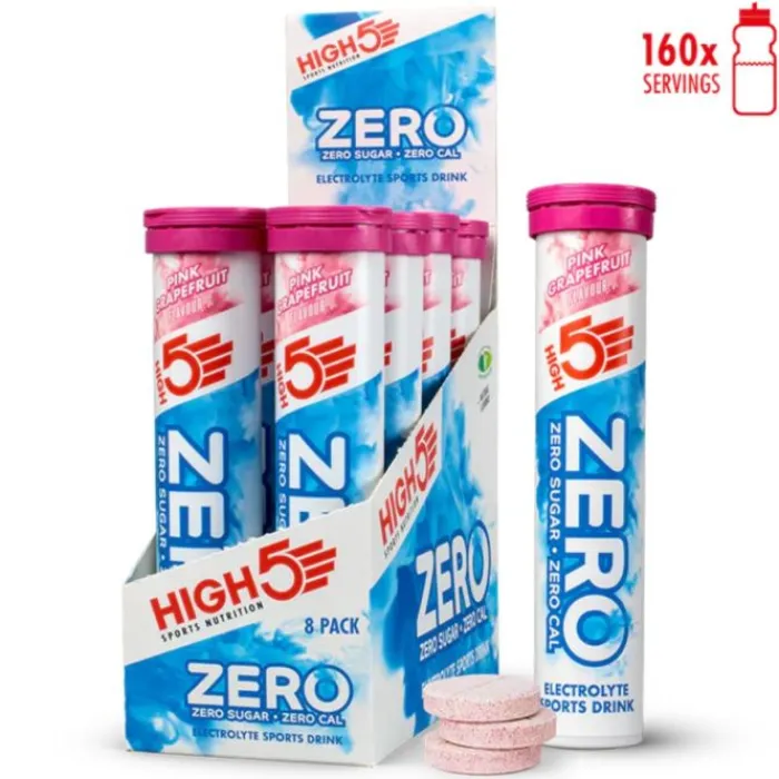 High5 Nutrition Sportive^Zero Pink Grapefruit - Box 8x20 Tabs Blanc