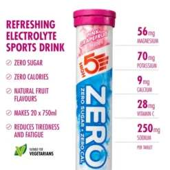 High5 Nutrition Sportive^Zero Pink Grapefruit - Box 8x20 Tabs Blanc