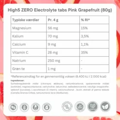 High5 Nutrition Sportive^Zero Pink Grapefruit - Box 8x20 Tabs Blanc