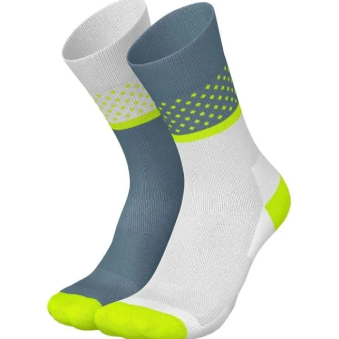 Incylence Chaussettes|Chaussettes Running^Renewed 97 Evolution Socks Blanc
