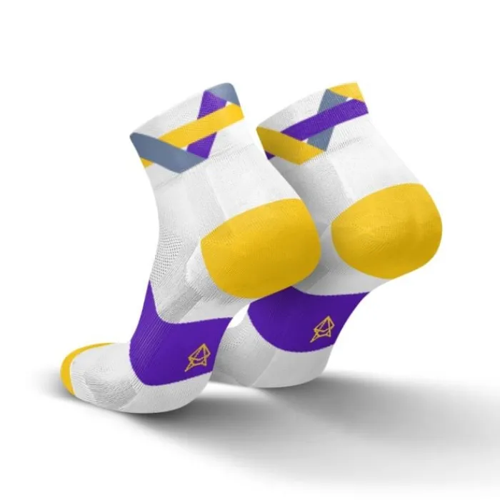 Incylence Chaussettes|Chaussettes Running^Ultralight Twists Socks Blanc