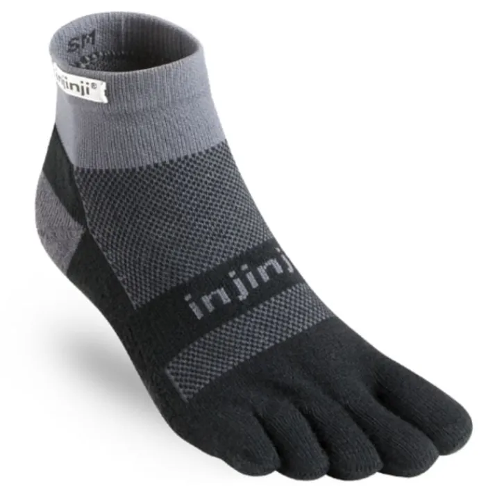 Injinji Chaussettes|Chaussettes Running^Performance Run Mid Weight Mini Crew Gris