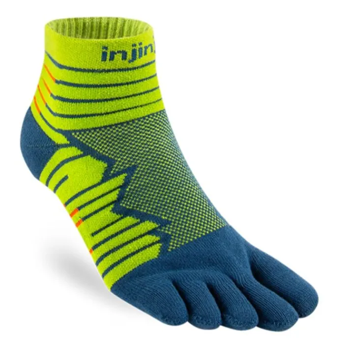 Injinji Chaussettes|Chaussettes Running^Run Technical Mini Crew Vert