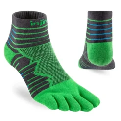Injinji Chaussettes|Chaussettes Running^Run Technical Mini Crew Vert