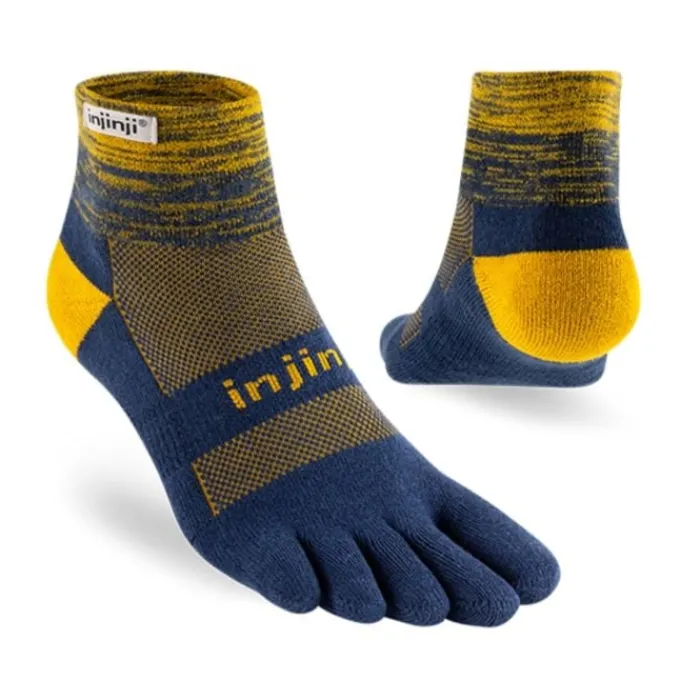Injinji Chaussettes|Chaussettes Running^Trail Midweight Mini Crew Bleu