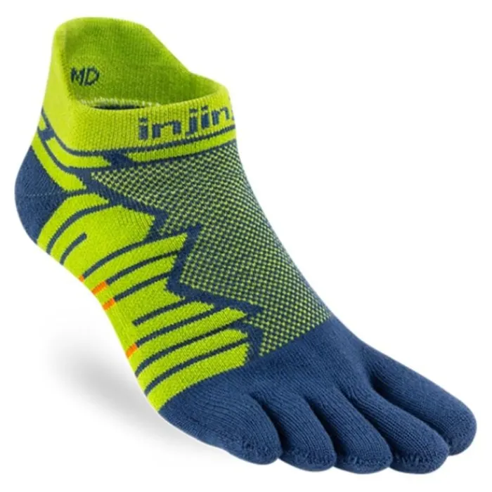 Injinji Chaussettes|Chaussettes Running^Ultra Run Mid Weight No-show Vert