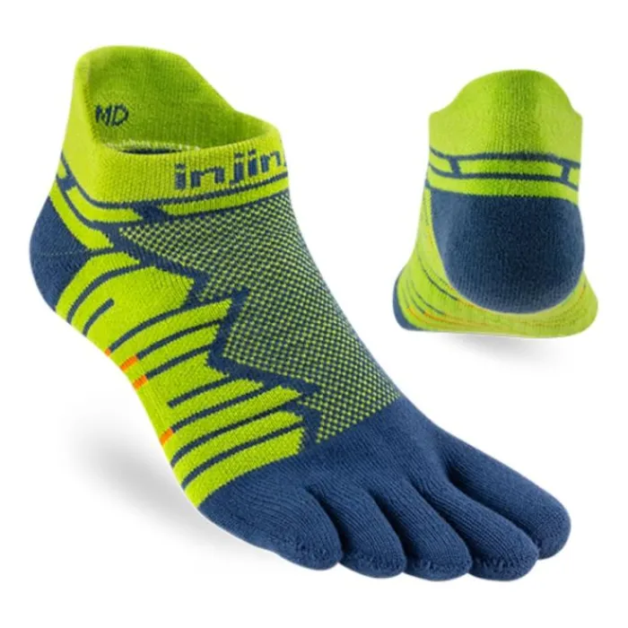 Injinji Chaussettes|Chaussettes Running^Ultra Run Mid Weight No-show Vert